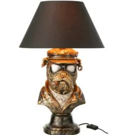 Lampa stołowa BULLDOG 57 cm antyczny brąz*J-Line Best