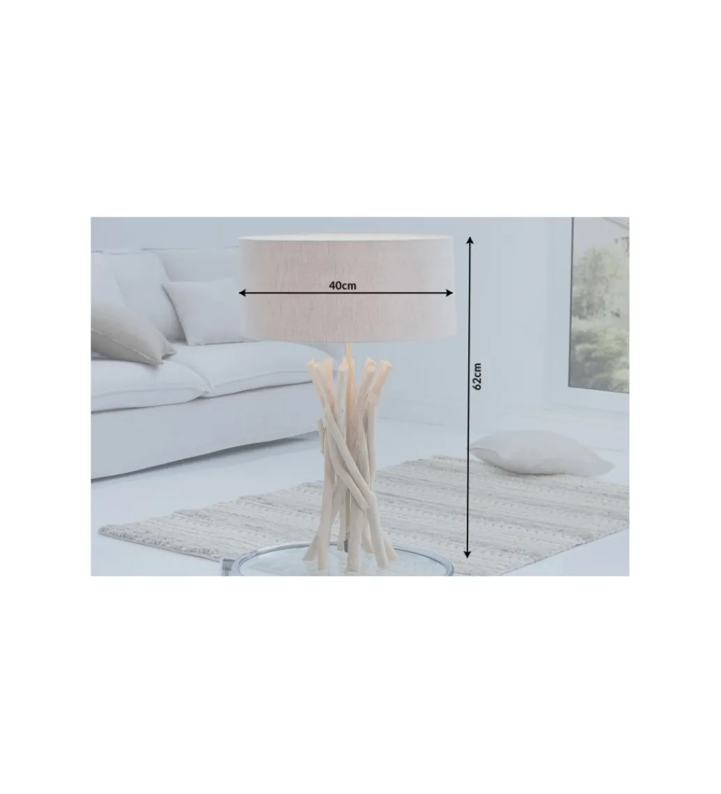 Lampa stołowa Cara Driftwood naturalna*Invicta Interior Online