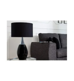 Lampa stołowa Carla 60 cm czarna*Invicta Interior Discount