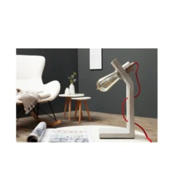 Lampa stołowa Cement Structure 30 cm szara*Invicta Interior New