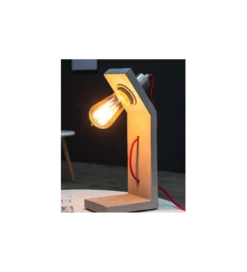Lampa stołowa Cement Structure 30 cm szara*Invicta Interior New