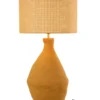 Lampa stołowa CENTRUS papier mache żołta*J-Line Outlet