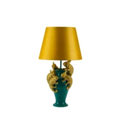 Lampa stołowa CHAMELEON 55 cm złoto zielona*Invicta Interior New