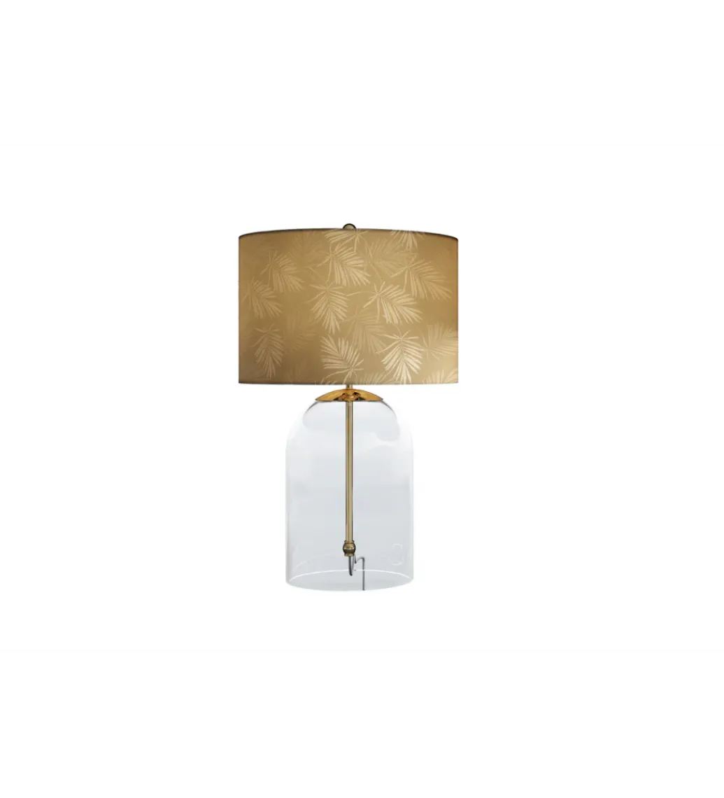 Lampa stołowa CLASSICO 47 cm szkło złoty*Invicta Interior Clearance