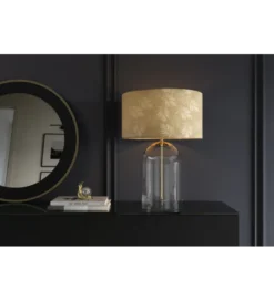 Lampa stołowa CLASSICO 55 cm szkło złoty*Invicta Interior Discount