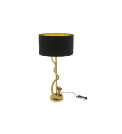 Lampa stołowa COBRA 110 cm czarna złota*Invicta Interior Outlet