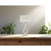 Lampa stołowa CRONOS 40 cm drewno mango*Imeri Hot