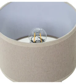 Lampa stołowa DADET 28 cm ceramika antyczna biała*Exclusivas Discount