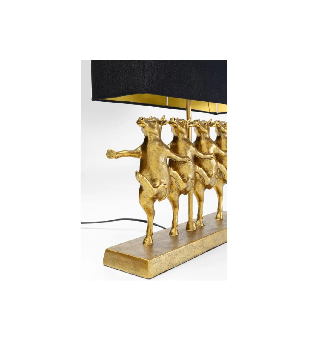 Lampa stołowa DANCING COWS złota*KDesign Hot