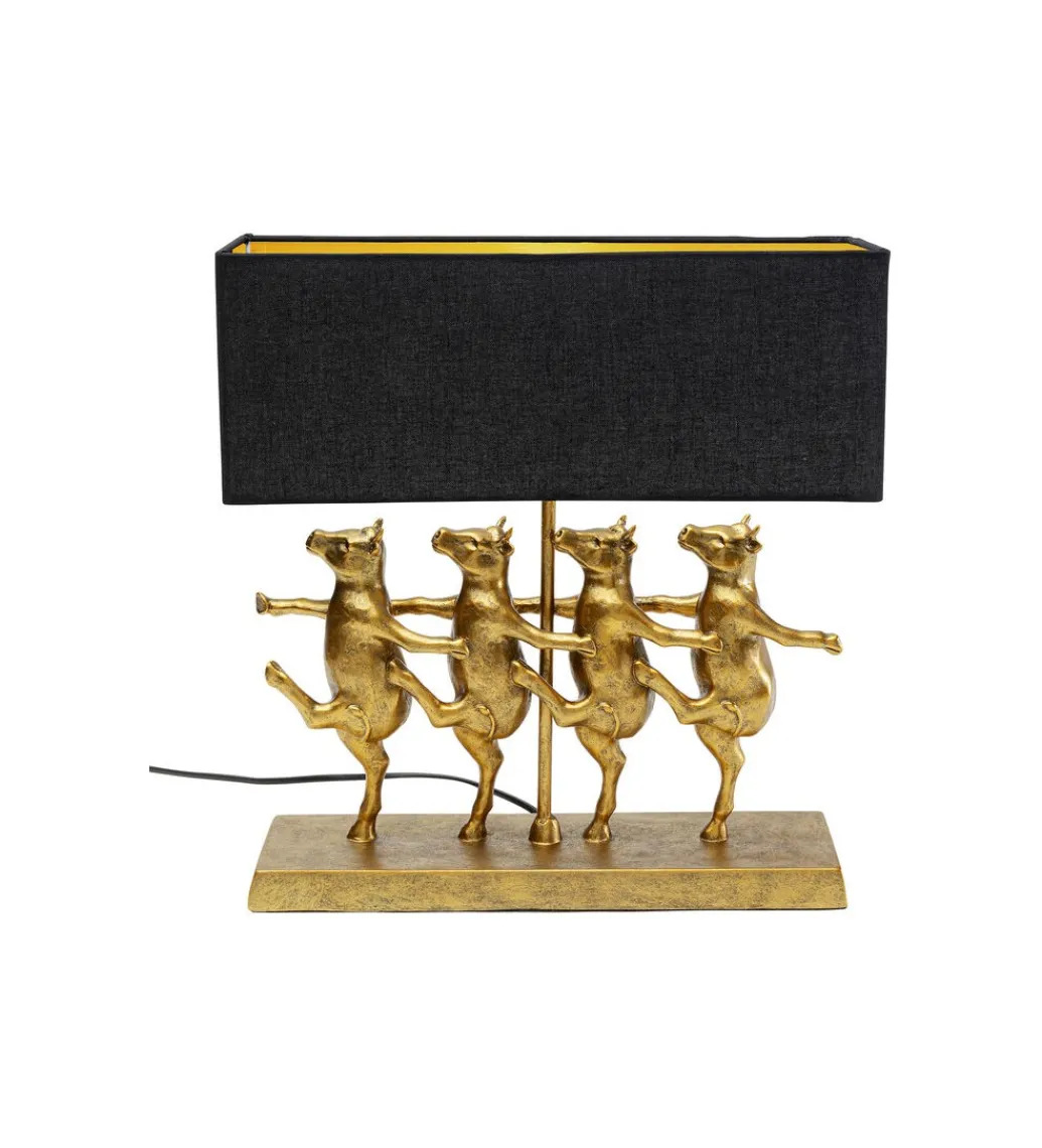 Lampa stołowa DANCING COWS złota*KDesign Hot