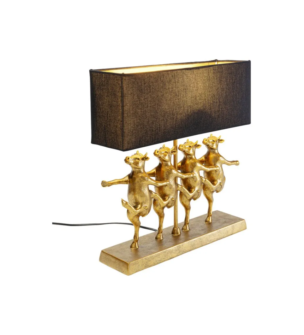 Lampa stołowa DANCING COWS złota*KDesign Hot