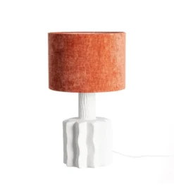 Lampa stołowa DANIKO 49 cm biała terrakota*Zona-Design Online