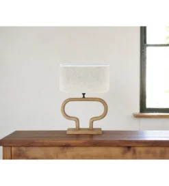 Lampa stołowa Demeter 40 cm toffee*Imeri Sale