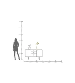 Lampa stołowa DEMI 56 cm jasnozielony*KDesign Discount