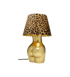 Lampa stołowa DONNA LEO 48 cm złota*KDesign Discount