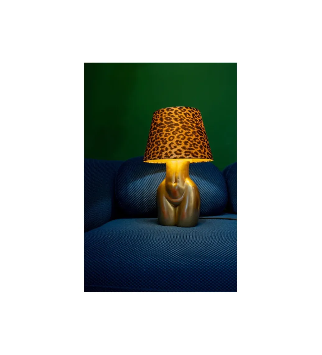 Lampa stołowa DONNA LEO 48 cm złota*KDesign Discount