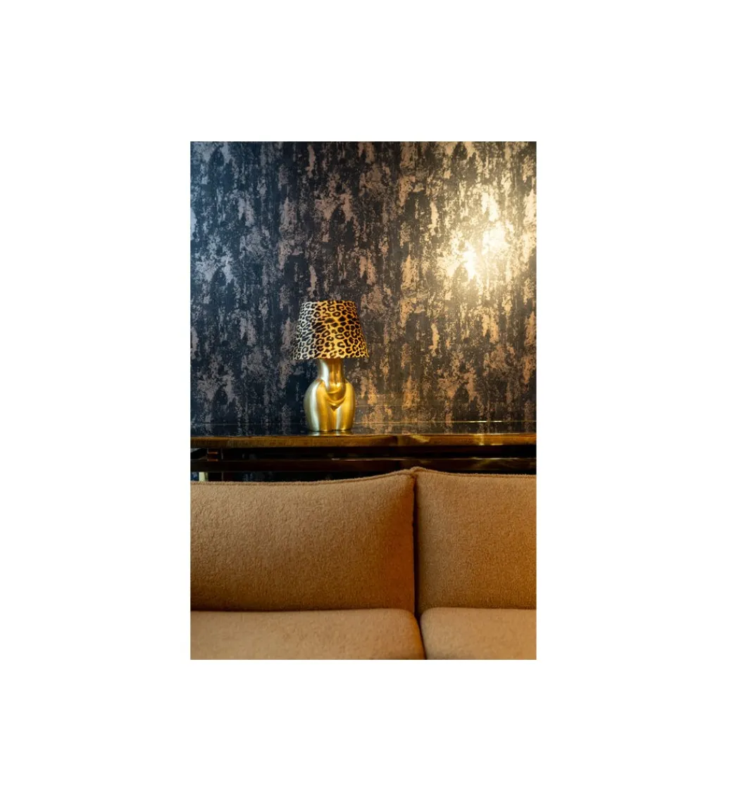 Lampa stołowa DONNA LEO 48 cm złota*KDesign Discount