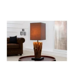 Lampa stołowa Driftwood Euphoria taupe*Invicta Interior Best