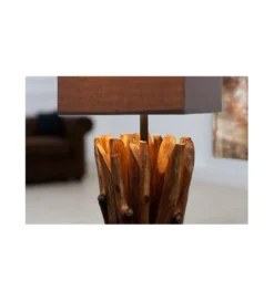 Lampa stołowa Driftwood Euphoria taupe*Invicta Interior Best