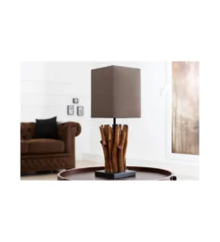 Lampa stołowa Driftwood Euphoria taupe*Invicta Interior Best