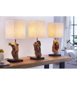 Lampa stołowa Driftwood Hypnotic beżowa*Invicta Interior - przedsprzedaż Online