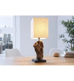 Lampa stołowa Driftwood Hypnotic beżowa*Invicta Interior - przedsprzedaż Online