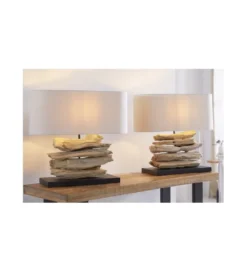 Lampa Stołowa  Driftwood Riverine Naturalna*Invicta Interior Best