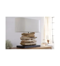 Lampa Stołowa  Driftwood Riverine Naturalna*Invicta Interior Best