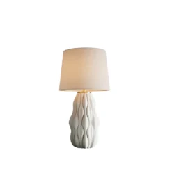 Lampa stołowa ELEGANCIA 65 cm ceramika biały*Invicta Interior Best
