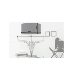 Lampa stołowa El Toro 68cm czarna*Invicta Interior Outlet