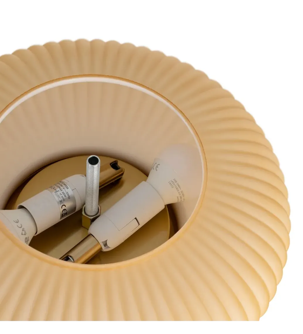 Lampa stołowa ETARAL 40 cm brązowo złota*Zona-Design Sale