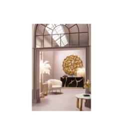 Lampa stołowa FEATHER PALM 60 cm pióra biała*KDesign Discount