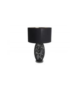Lampa stołowa FLANK 40 cm czarna*Invicta Interior Sale