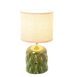Lampa stołowa FRANKY 28 cm ceramiczna zielona*Exclusivas Sale