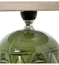 Lampa stołowa FRANKY 28 cm ceramiczna zielona*Exclusivas Sale