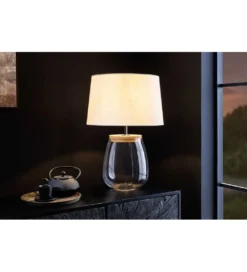 Lampa stołowa GLASI 40 cm transparentna*Invicta Interior New