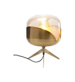 Lampa stołowa GOBLET BALL 35 cm złota*KDesign New