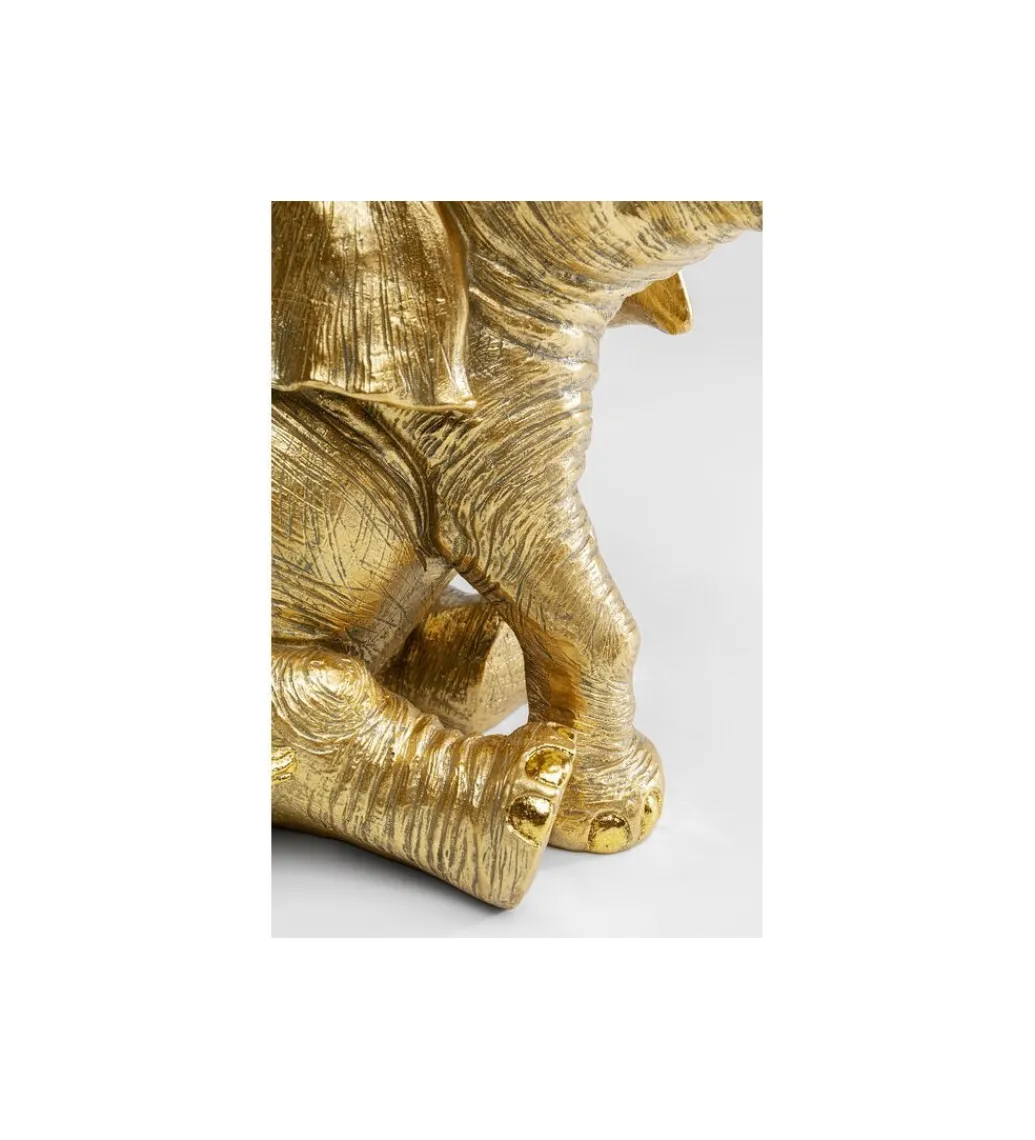 Lampa stołowa Happy Elefant 48 cm złoto czarna*KDesign