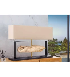 Lampa stołowa HELA 60 cm beżowa*Invicta Interior Discount