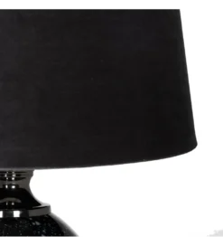 Lampa stołowa HEMLA 64 cm szklana czarno szara*Zona-Design Best