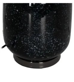 Lampa stołowa HEMLA 64 cm szklana czarno szara*Zona-Design Best