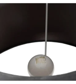 Lampa stołowa HEMLA 64 cm szklana czarno szara*Zona-Design Best