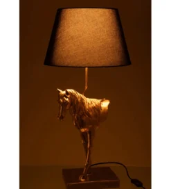 Lampa stołowa HORSE 70 cm złota*J-Line Clearance