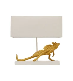 Lampa stołowa IGUANA 42 cm złota*KDesign Discount