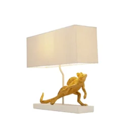 Lampa stołowa IGUANA 42 cm złota*KDesign Discount