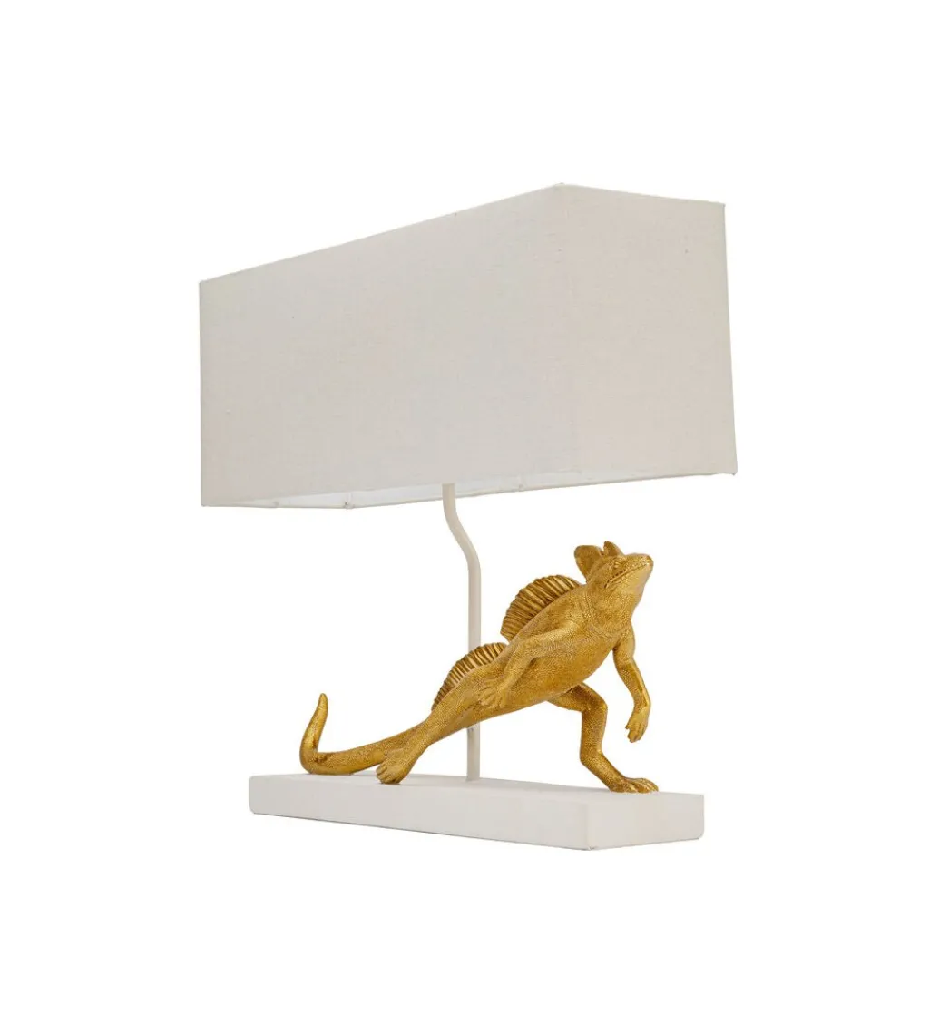Lampa stołowa IGUANA 42 cm złota*KDesign Discount