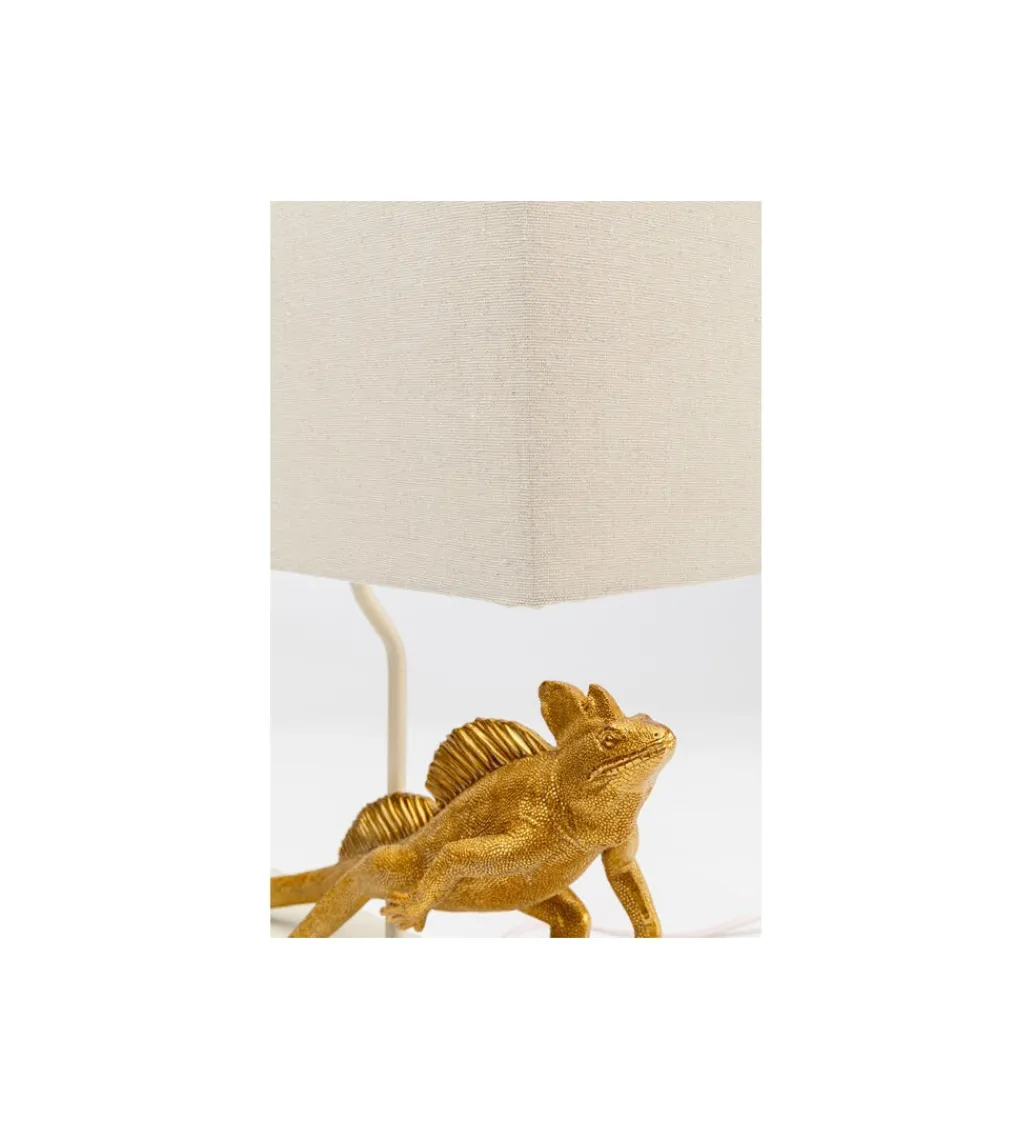 Lampa stołowa IGUANA 42 cm złota*KDesign Discount
