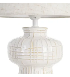 Lampa stołowa ILUMINA 41 cm ceramika biała*Zona-Design New