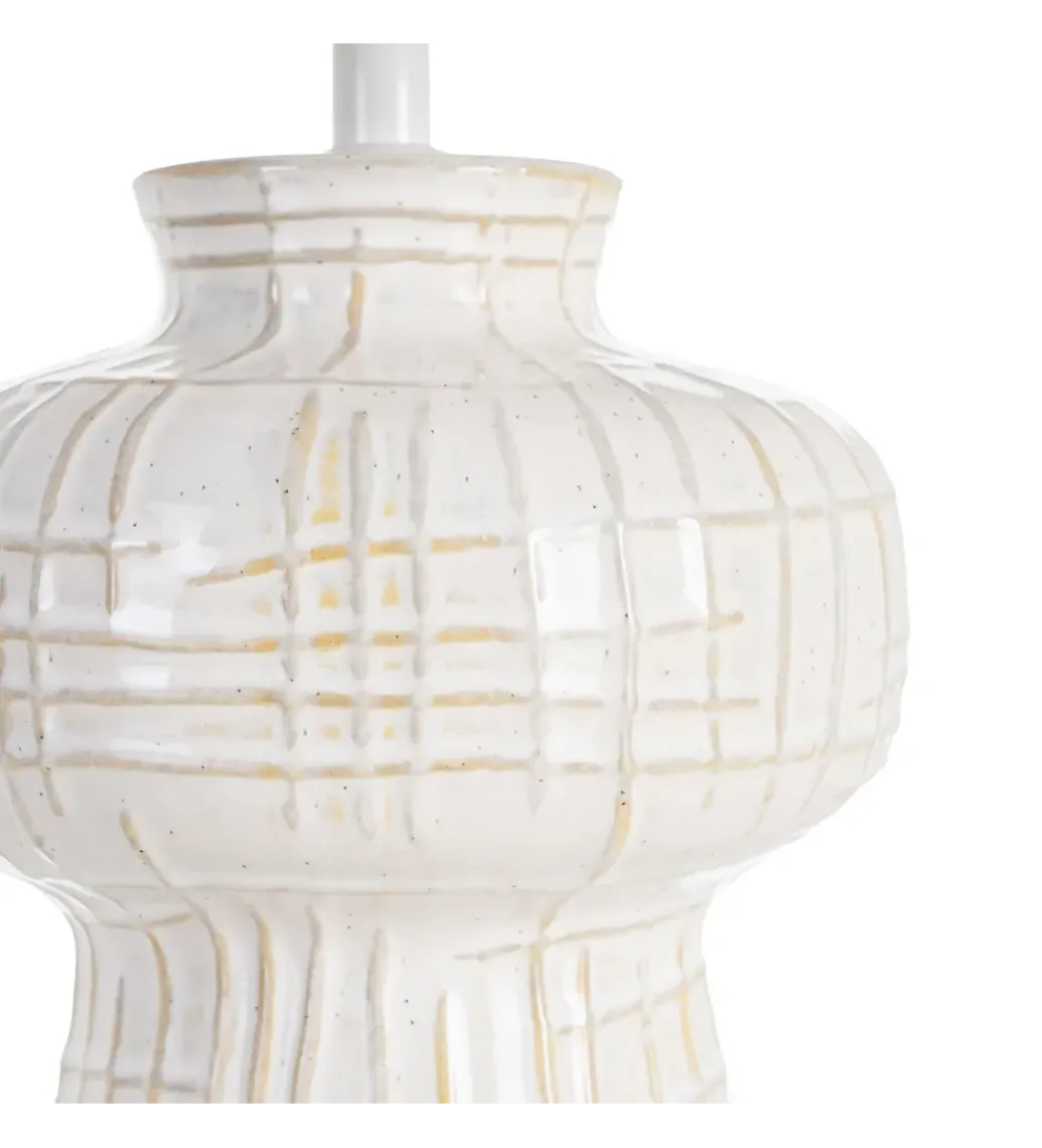Lampa stołowa ILUMINA 41 cm ceramika biała*Zona-Design New