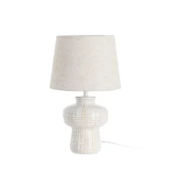 Lampa stołowa ILUMINA 41 cm ceramika biała*Zona-Design New